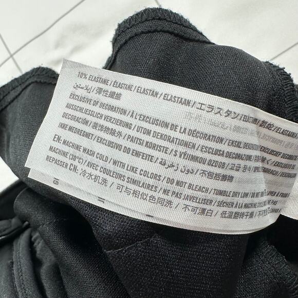 Abercrombie & Fitch Pants Women 29 Short Black Faux Leather Vegan Curve Love 90s - Picture 5 of 11